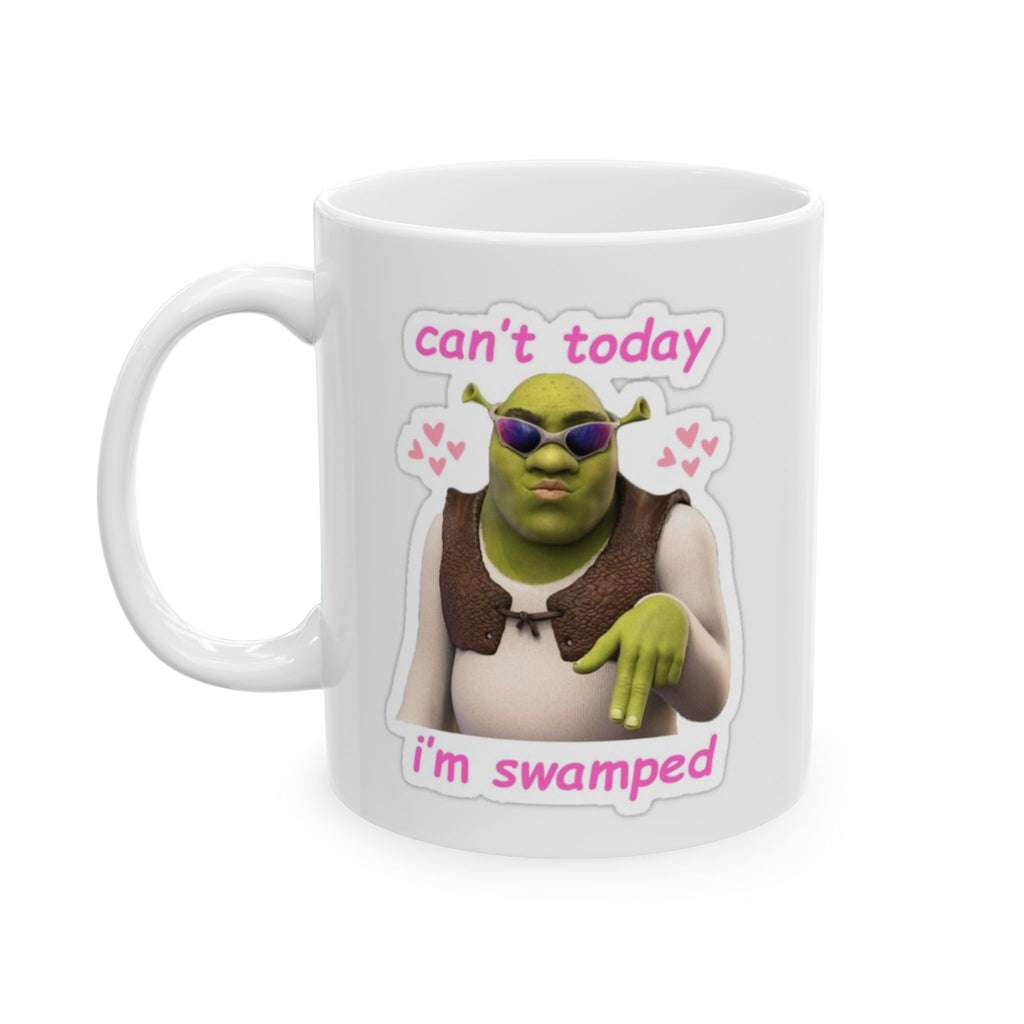 Ceramic Mug — Cute Cat Sticker Design "Can't Hear You, I'm Spoiled" (11oz & 15oz)