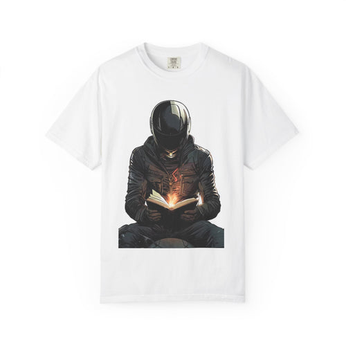 Astronaut Reading T-Shirt — Cosmic Book Lover Tee