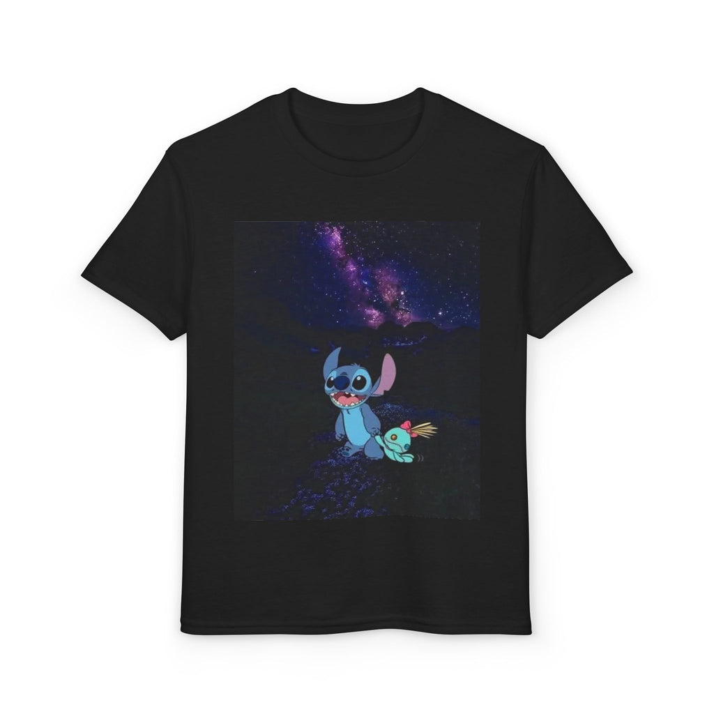 Galaxy Night Kids T-Shirt — Cute Alien Friends Graphic