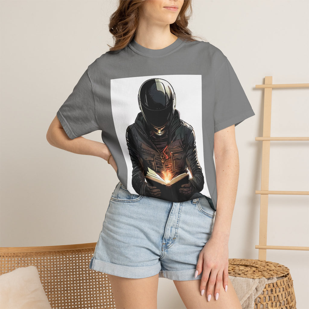 Astronaut Reading T-Shirt — Cosmic Book Lover Tee