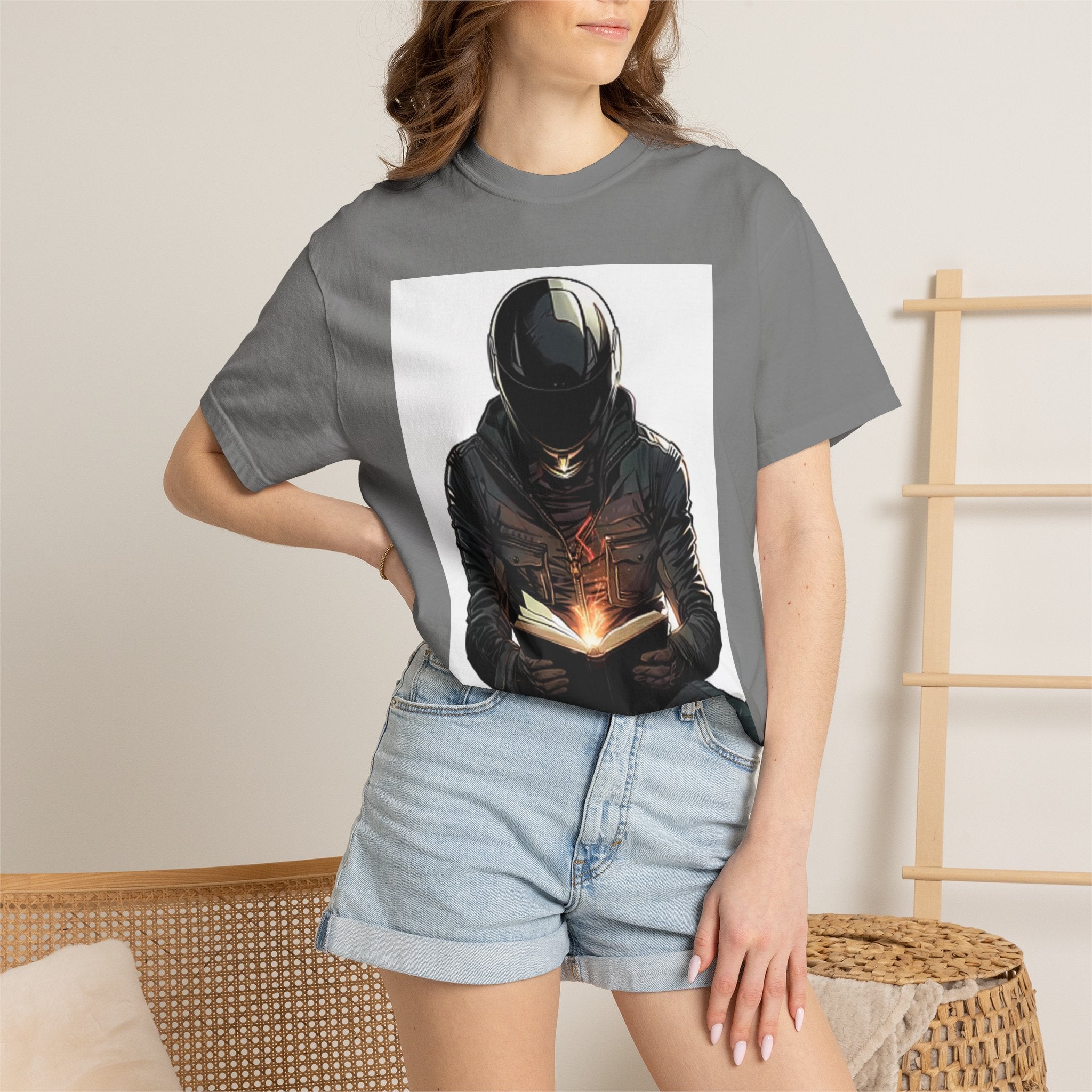 Astronaut Reading T-Shirt — Cosmic Book Lover Tee
