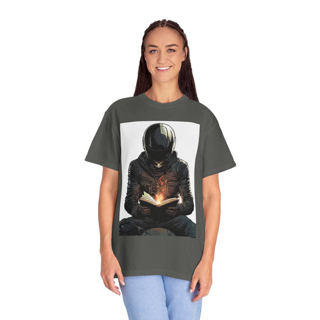 Astronaut Reading T-Shirt — Cosmic Book Lover Tee