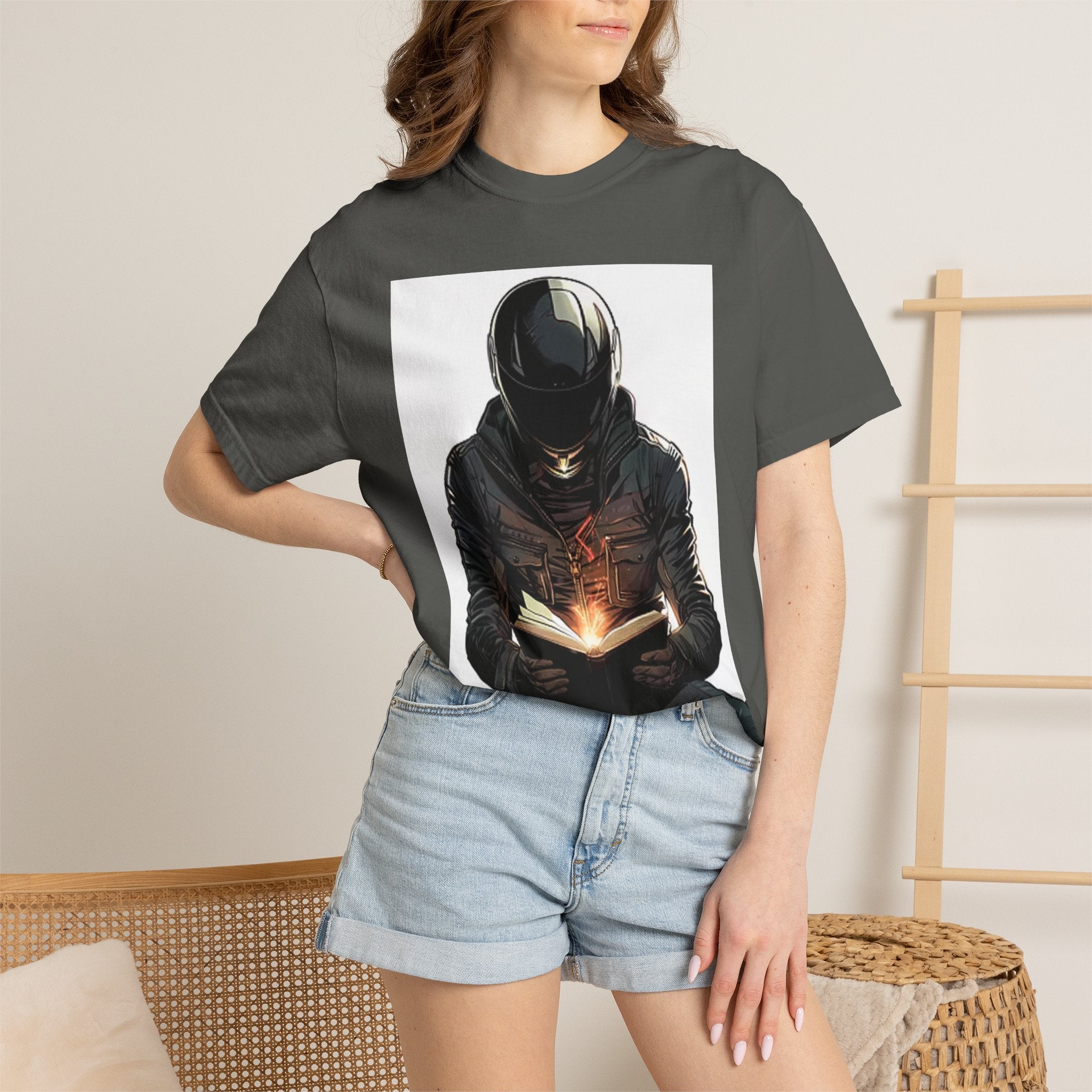Astronaut Reading T-Shirt — Cosmic Book Lover Tee