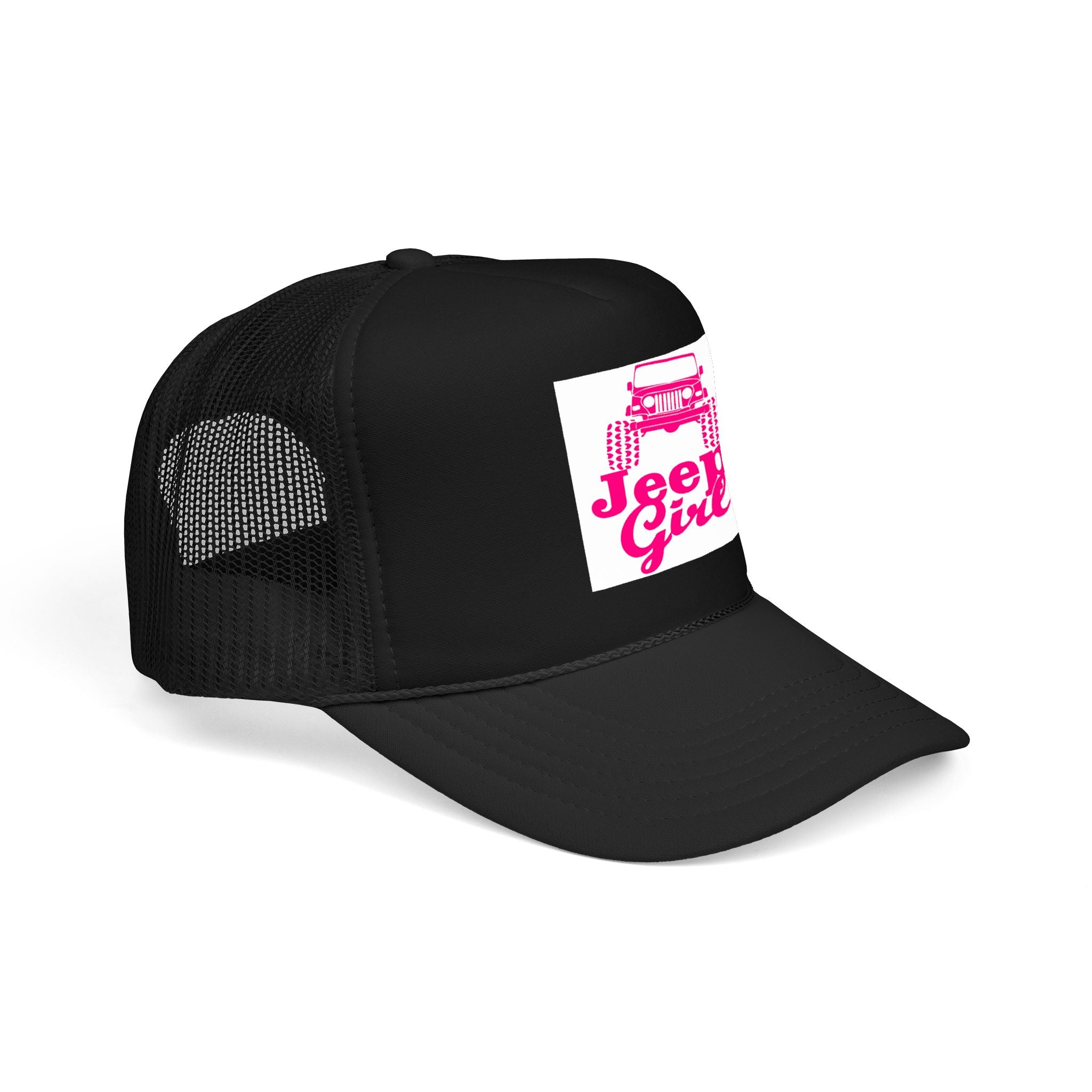 Jeep Girl Trucker Hat — Pink Off-Road Foam Cap
