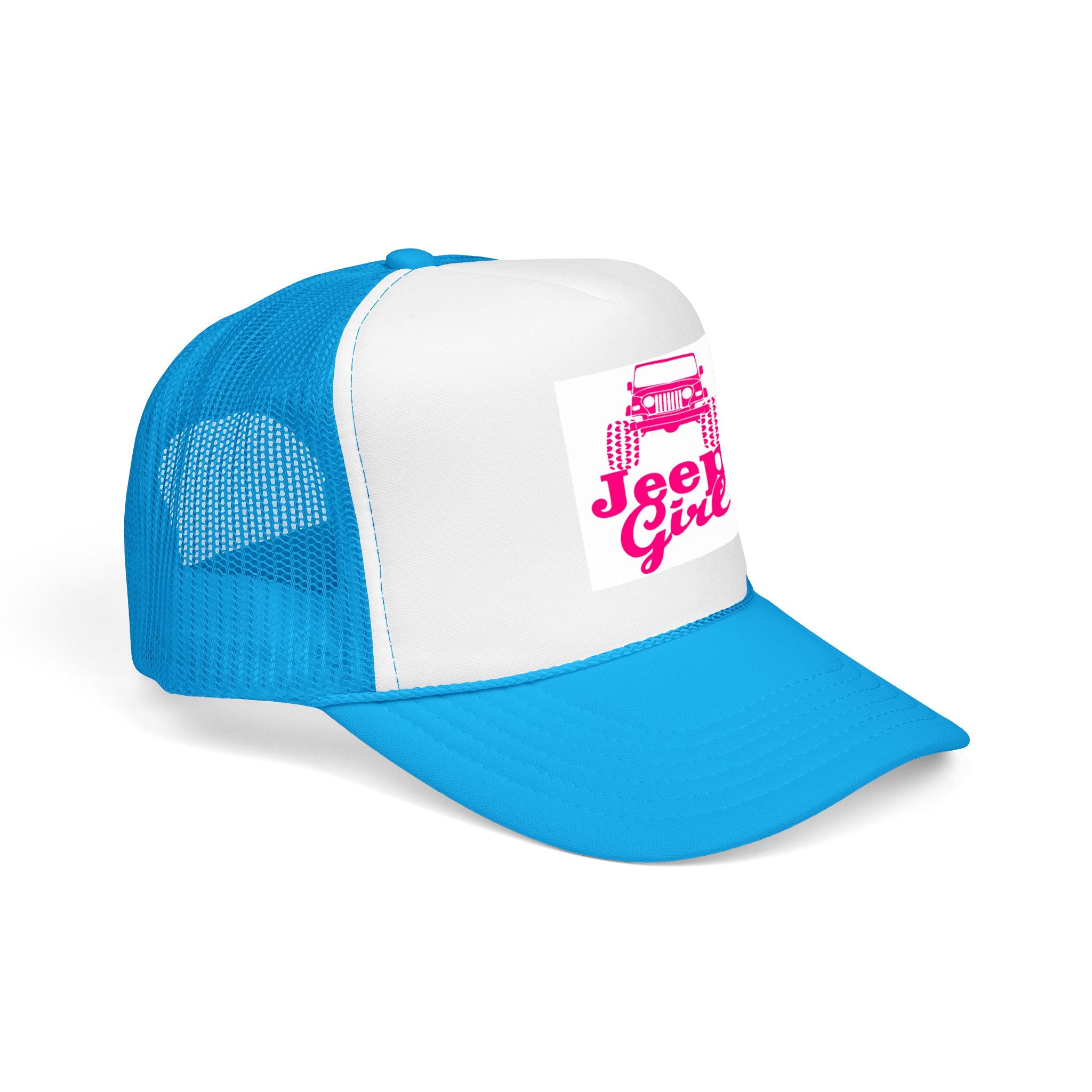 Jeep Girl Trucker Hat — Pink Off-Road Foam Cap