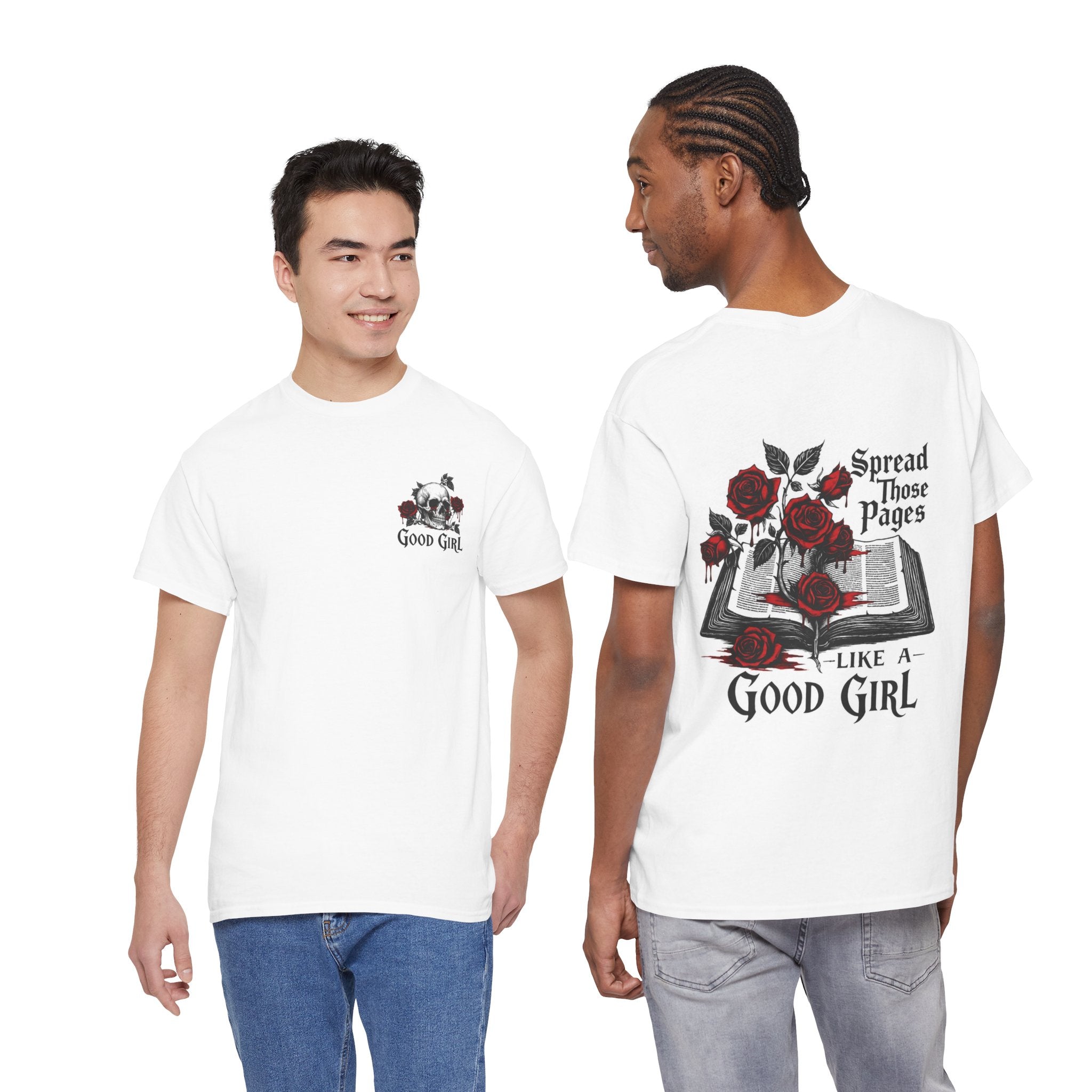 Good Girl Book Tee — "Spread Those Pages Like a Good Girl" Graphic T‑Shirt