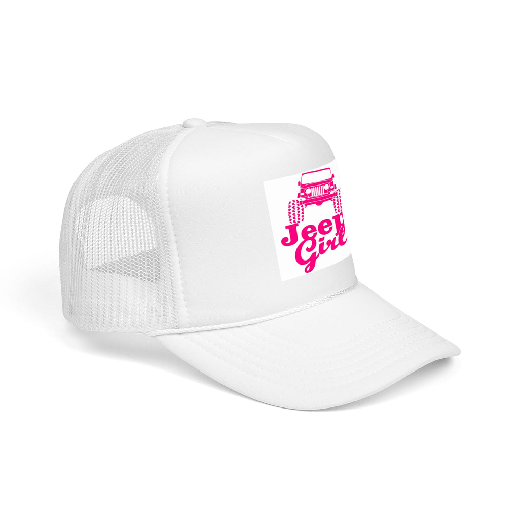 Jeep Girl Trucker Hat — Pink Off-Road Foam Cap