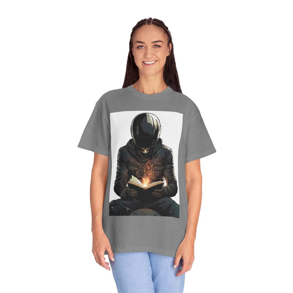 Astronaut Reading T-Shirt — Cosmic Book Lover Tee