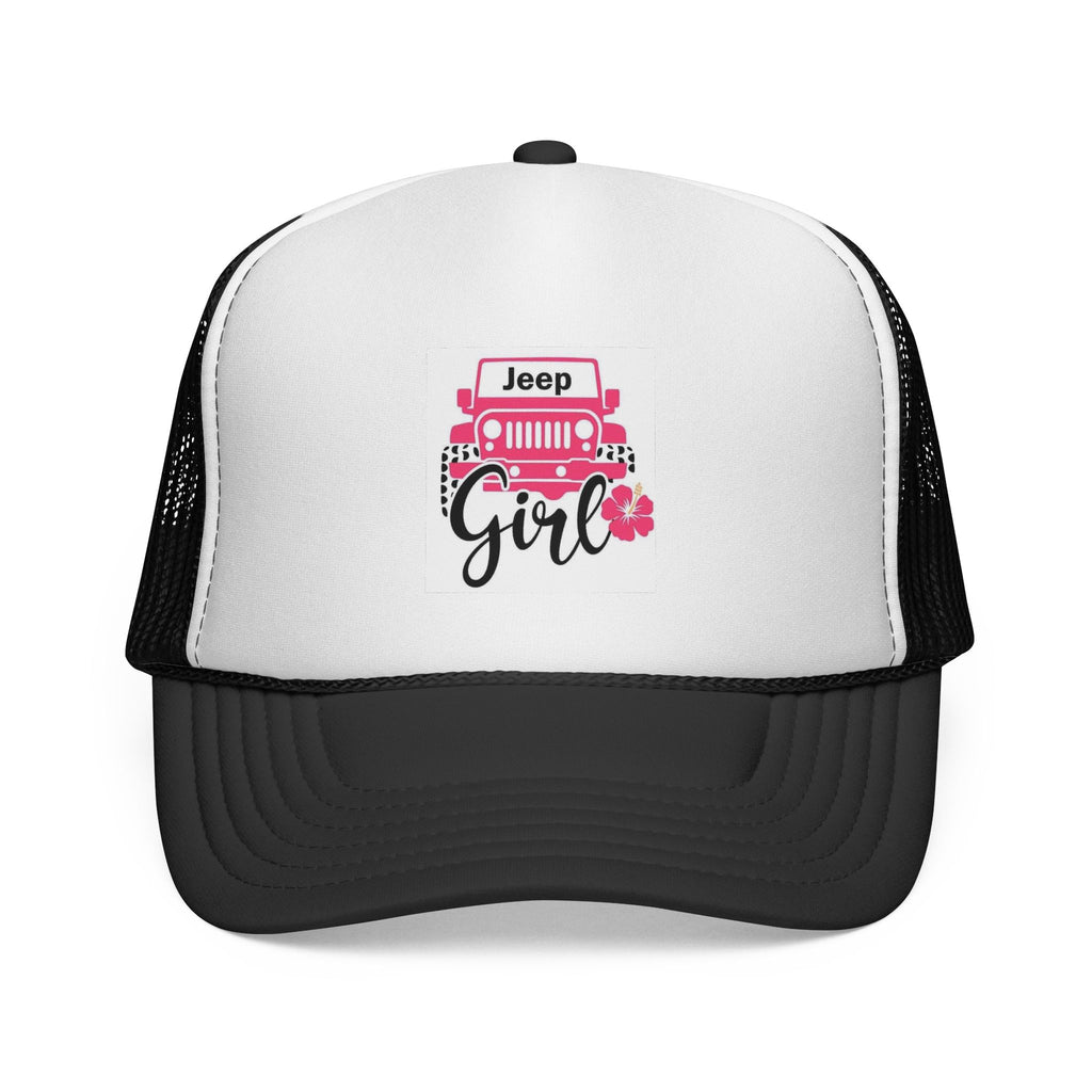 Jeep Girl Pink Floral Trucker Cap