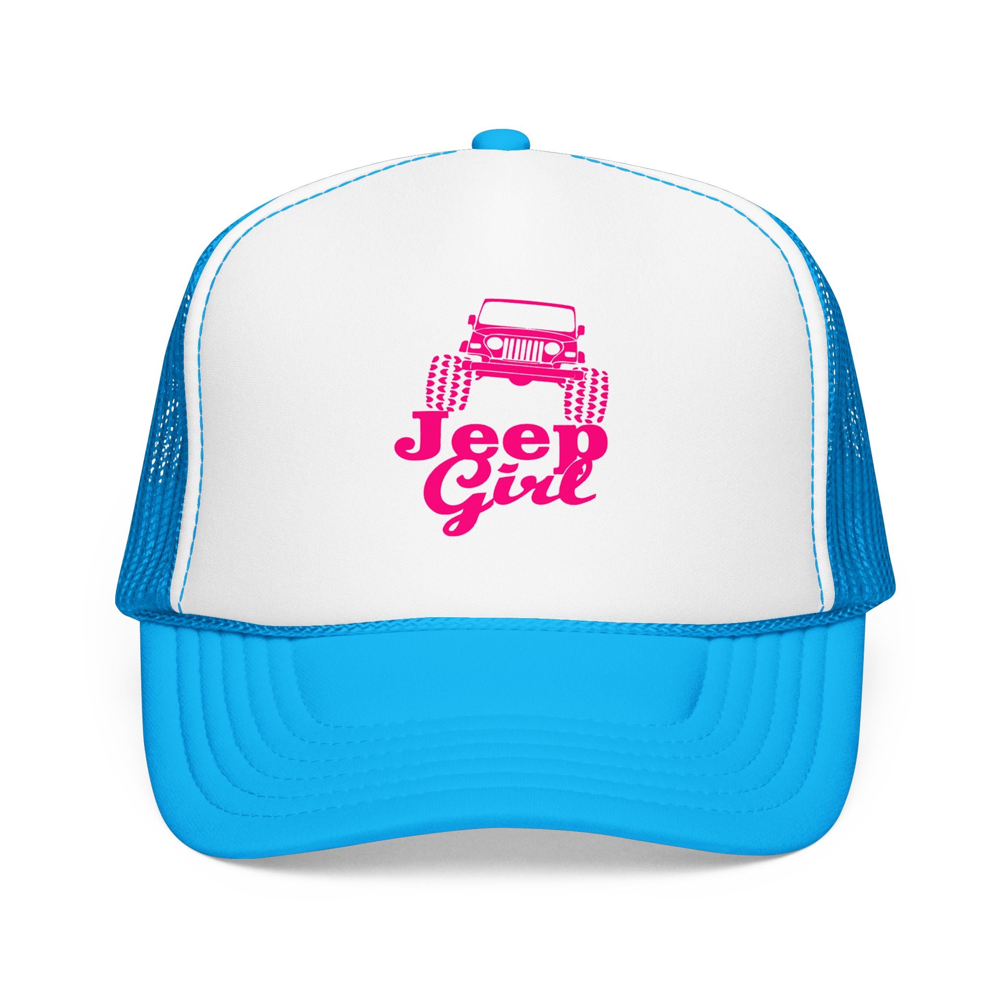 Jeep Girl Trucker Hat — Pink Off-Road Foam Cap