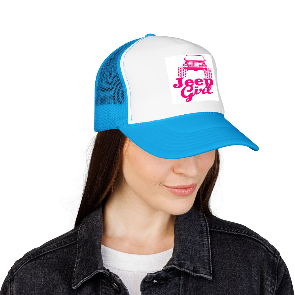 Jeep Girl Trucker Hat — Pink Off-Road Foam Cap