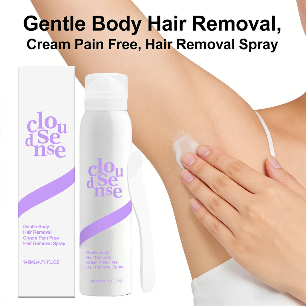 Mild Hair Removal Spray Nourishing Quickly Removing Hair Soothing Skin Control Oil Refreshing Non-irritating Body Hair Remover