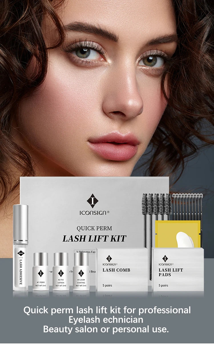 ICONSIGN 3-5 Minutes Quick Lash Perm Lash Lift Eyelash Perming Set New Version Lash Lift Kit Cilia Beauty Makeup Tools