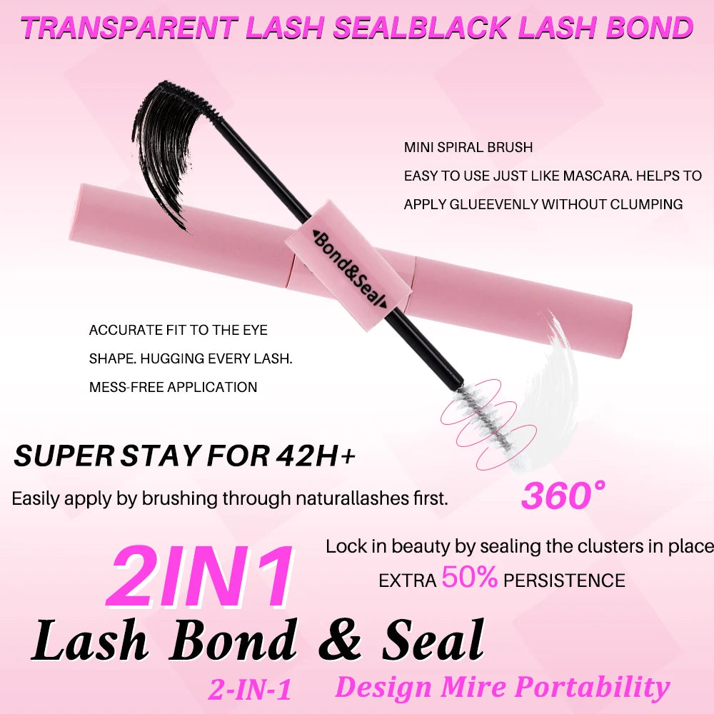 Lash Extension Kit, 640pcs/320pcs/280pcs Mix DIY Eyelash Extension Kit 304050D Combination Lash Clusters D Curl Individual Lashe