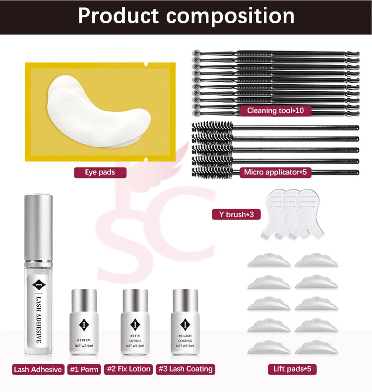 ICONSIGN 3-5 Minutes Quick Lash Perm Lash Lift Eyelash Perming Set New Version Lash Lift Kit Cilia Beauty Makeup Tools