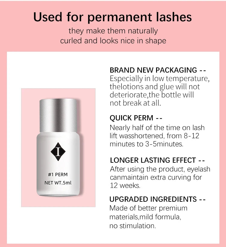 ICONSIGN 3-5 Minutes Quick Lash Perm Lash Lift Eyelash Perming Set New Version Lash Lift Kit Cilia Beauty Makeup Tools