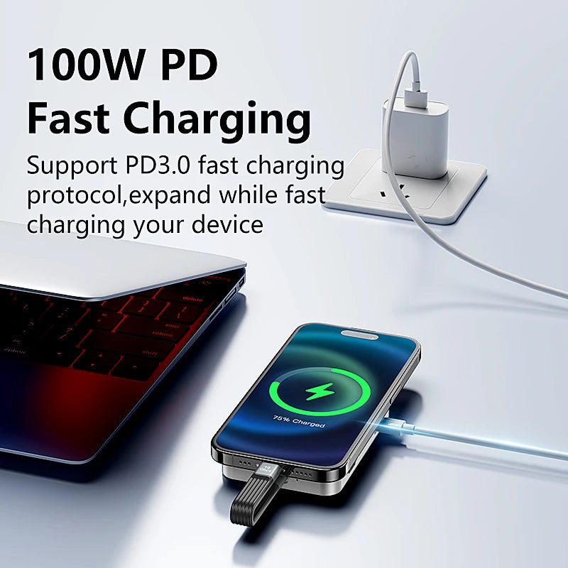 Blueendless 10Gbps Magnetic 2230 2242 2260 2280 M.2 NVME SSD Enclosure Type C USB C DockingStation Hub with 4K 60Hz HDTV PD 100W